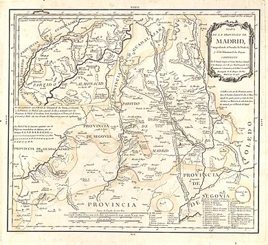 Archivo:Tomás López de Vargas Machuca (1773) Mapa de la provincia de Madrid
