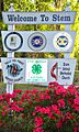 Town of Stem Sign