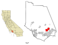 Ventura County California Incorporated and Unincorporated areas Moorpark Highlighted