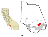Ventura County California Incorporated and Unincorporated areas Moorpark Highlighted.svg