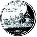 Virginia quarter, reverse side, 2000