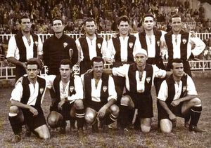 Archivo:Alineación que protagonizó la primera victoria ante el Real Madrid, en 1948 CD Alcoyano