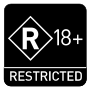 Australian Classification Restricted 18+ (R 18+).svg