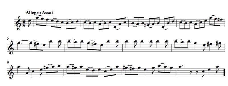 Bach BWV 1041 Allegro Assai