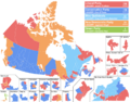 Canada Election 2021 Results Map (Simple)