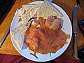 Christmas Day Starter Smoked salmon & smoked salmon pate with buttered brown bread (16166589435)