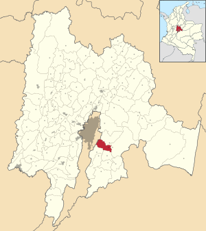 Ubaque ubicada en Cundinamarca