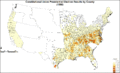 ConstitutionalUnionPresidentialCounty1860Colorbrewer