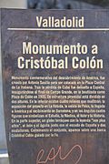 Detalle del monumento a Cristóbal Colón en Valladolid 11
