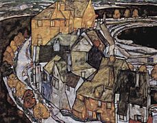 Egon Schiele - Der Häuserbogen II (1915)