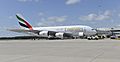 Emirates A380 A6-EOM at MCO-Orlando International Airport on 1-Sep-2015