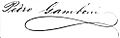 Firma Pedro Gamboni