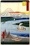 Hiroshige, The station Ejiri 2
