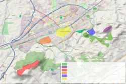 Human occupation areas in Alcalá de Henares - map-es.svg