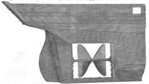 Archivo:Illustrirte Zeitung (1843) 21 335 1 Archimedische Schraube des Dampfschiffes Archimedes