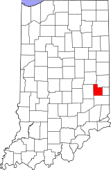 Map of Indiana highlighting Fayette County.svg