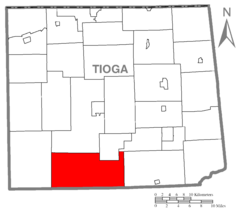 Map of Tioga County Pennsylvania Highlighting Morris Township.PNG