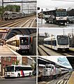 NJT services samples rail bus and light rail