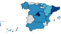 Numero de Ministros por Comunidad Autónoma