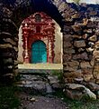 Portada del ingreso a la iglesia de Santa Bárbara - Huancavelica - Perú