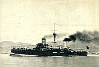 Archivo:Pruebas de mar del crucero Cristobal Colón, 1897