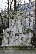 Statue Leon Gambetta - Square Edouard Vaillant - Paris - 02