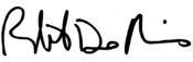 Unterschrift Robert De Niro (Autogramm) US-amerikanischer Schauspieler.png