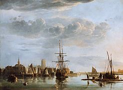 View of Dordrecht, by Aelbert Cuyp