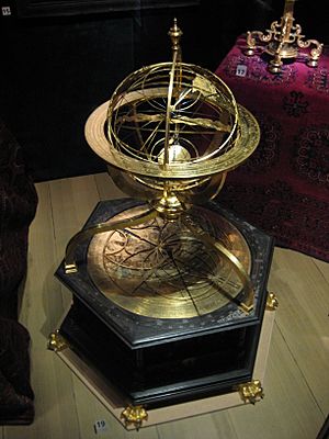 Archivo:Armillary sphere with astronomical clock