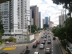La Avenida Mario Ypiranga, una de las principales de la ciudad.