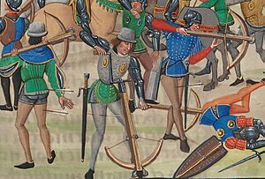Archivo:Battle of Crecy (crossbowmen)