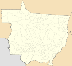 Cuiabá ubicada en Mato Grosso