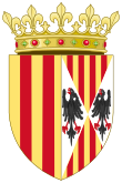 Coat of Arms of Eleanor of Sicily, Queen of Aragon.svg