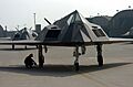 F-117 Nighthawk fighter during an end of runway check