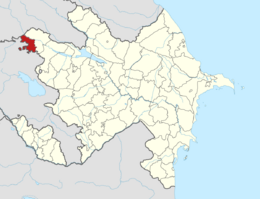 Gazakh District in Azerbaijan.svg