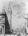 Giovanni Antonio Canal, il Canaletto - The Piazzetta Looking towards the Torre dell'Orologio - WGA03976