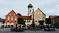Immenstadt - Marienpl - Mariensäule m Kirchturm v W