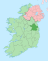 Island of Ireland location map Meath