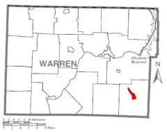 Map of Sheffield, Warren County, Pennsylvania Highlighted.png