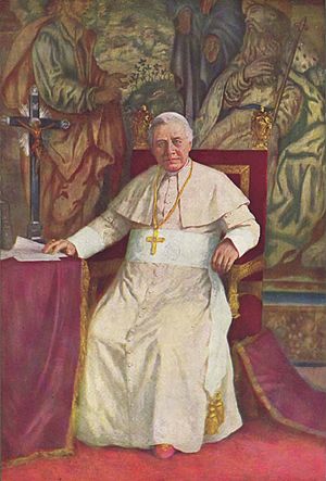 Archivo:Pío X - por Pedro Subercaseaux