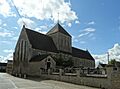 Percy-en-Auge, église vue de la rue