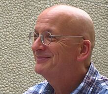 Roddy Doyle in the festival garden at Haus der Berliner Festspiele on September 14th 2015 (cropped).jpg
