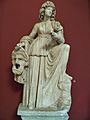 Statue of Melpomene, Muse of Tragedy, found at the Villa of Cassius at Tivoli, Hadrianic period (AD 117-138), Vatican Museums (9641176799)
