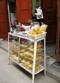 Sweets, chifles and algarrobina in Catacaos