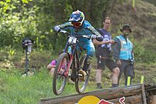Troy Brosnan during UCI MTB world cup in Loudenvielle 2025.jpg