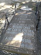 Tumba de Eduardo Chao, cementerio civil de Madrid