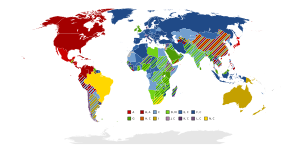 Archivo:World map of electrical mains power plug types used