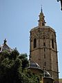 103 El Miquelet i cúpules de la façana oest de la Catedral de València