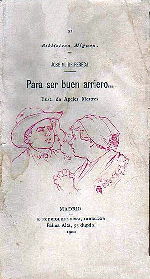 Archivo:1900, Para ser buen arriero, José María de Pereda, Apeles Mestres