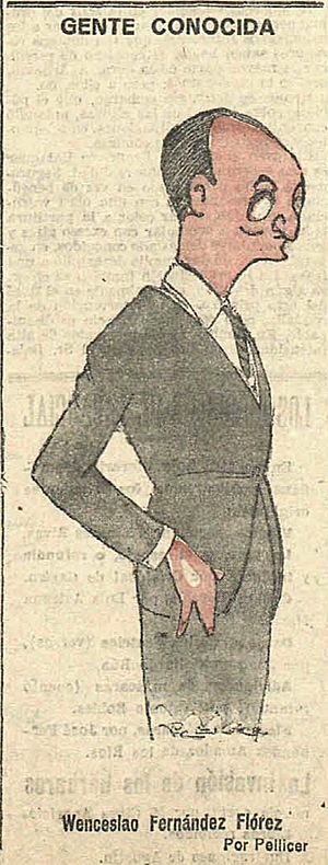 Archivo:1925-02-21, El Imparcial, Gente conocida, Wenceslao Fernández Flórez, Pellicer